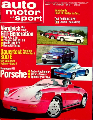 Deckblatt Auto Motor und Sport (06/1987)